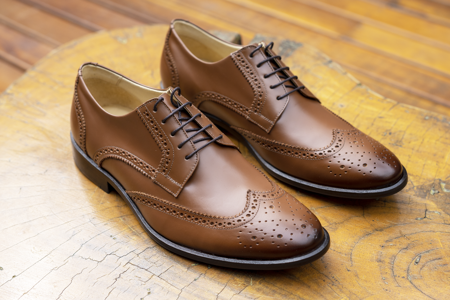 Derby Brogue Completo Barceo Marrón Whisky
