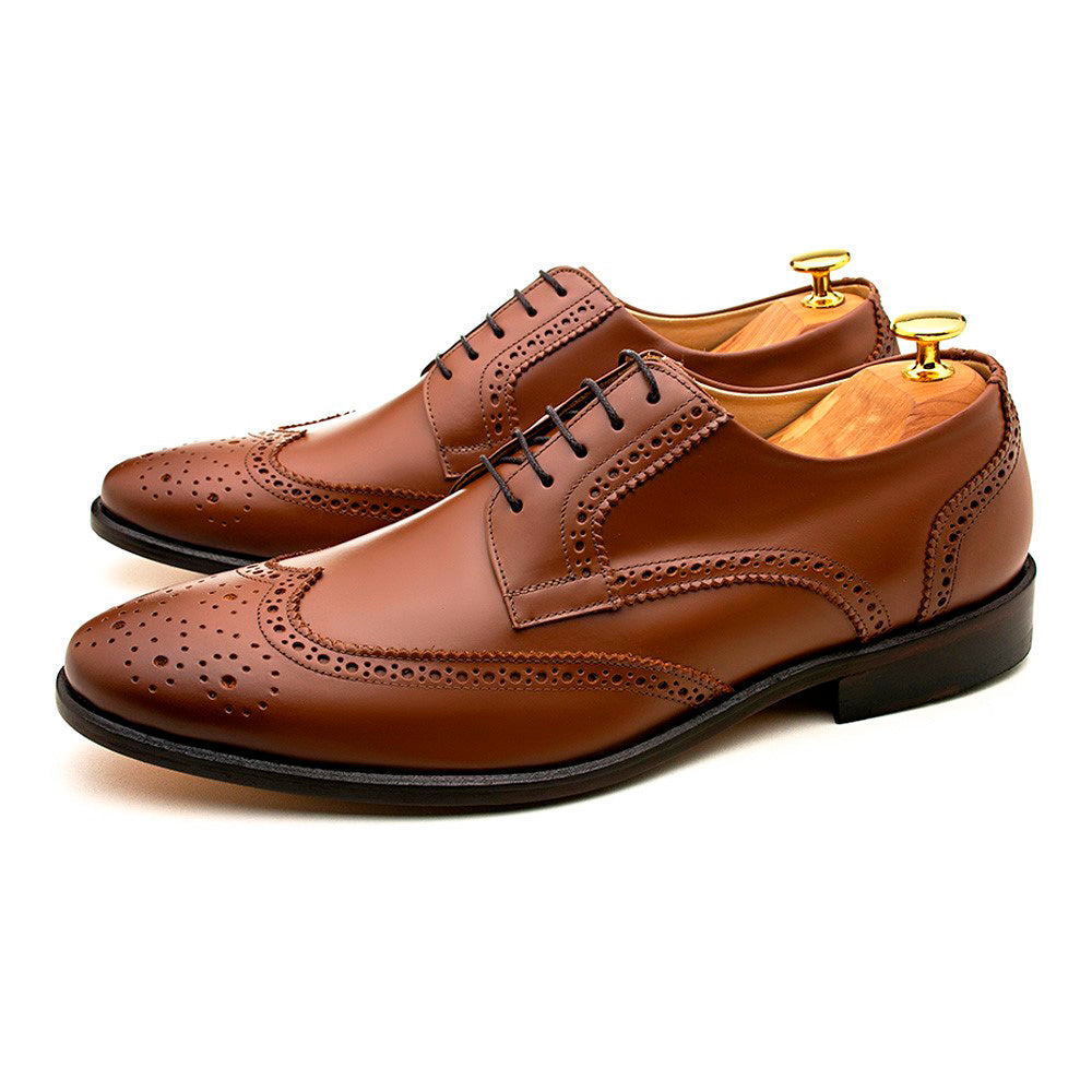 Full Brogue Derby Barceo Whiskey Brown