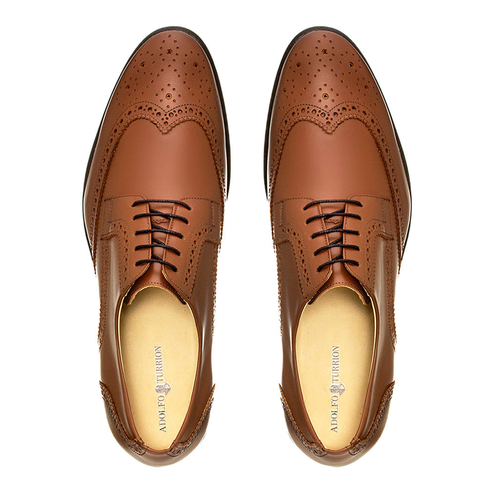 Derby Brogue Completo Barceo Marrón Whisky
