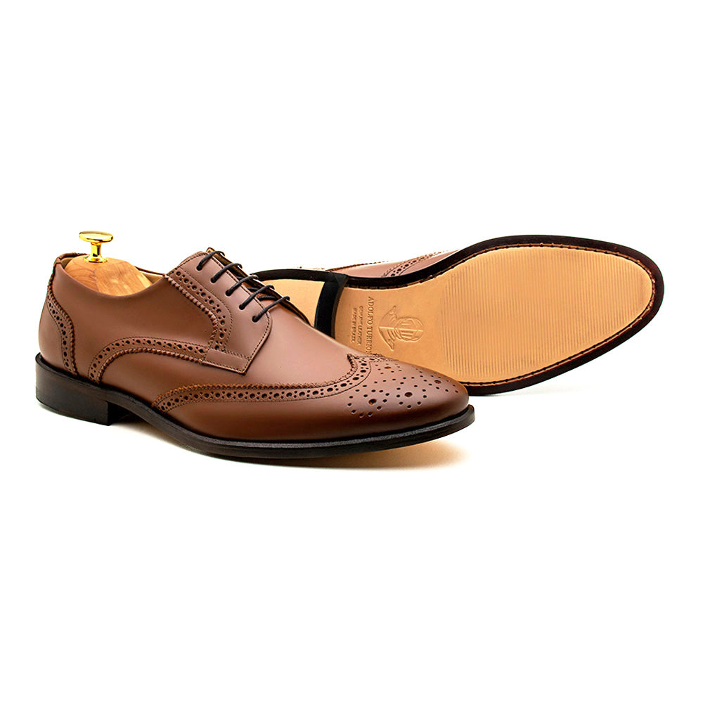 Derby Brogue Completo Barceo Marrón Whisky