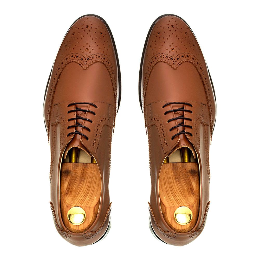 Derby Brogue Completo Barceo Marrón Whisky