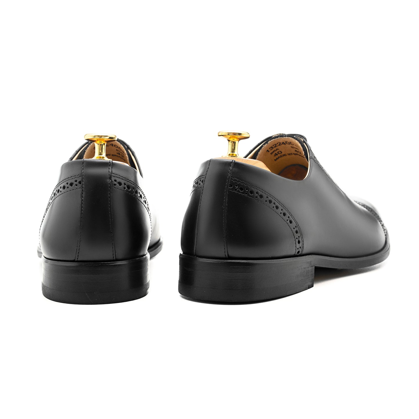 Oxford Semi Brogue con puntera Escorial Negro