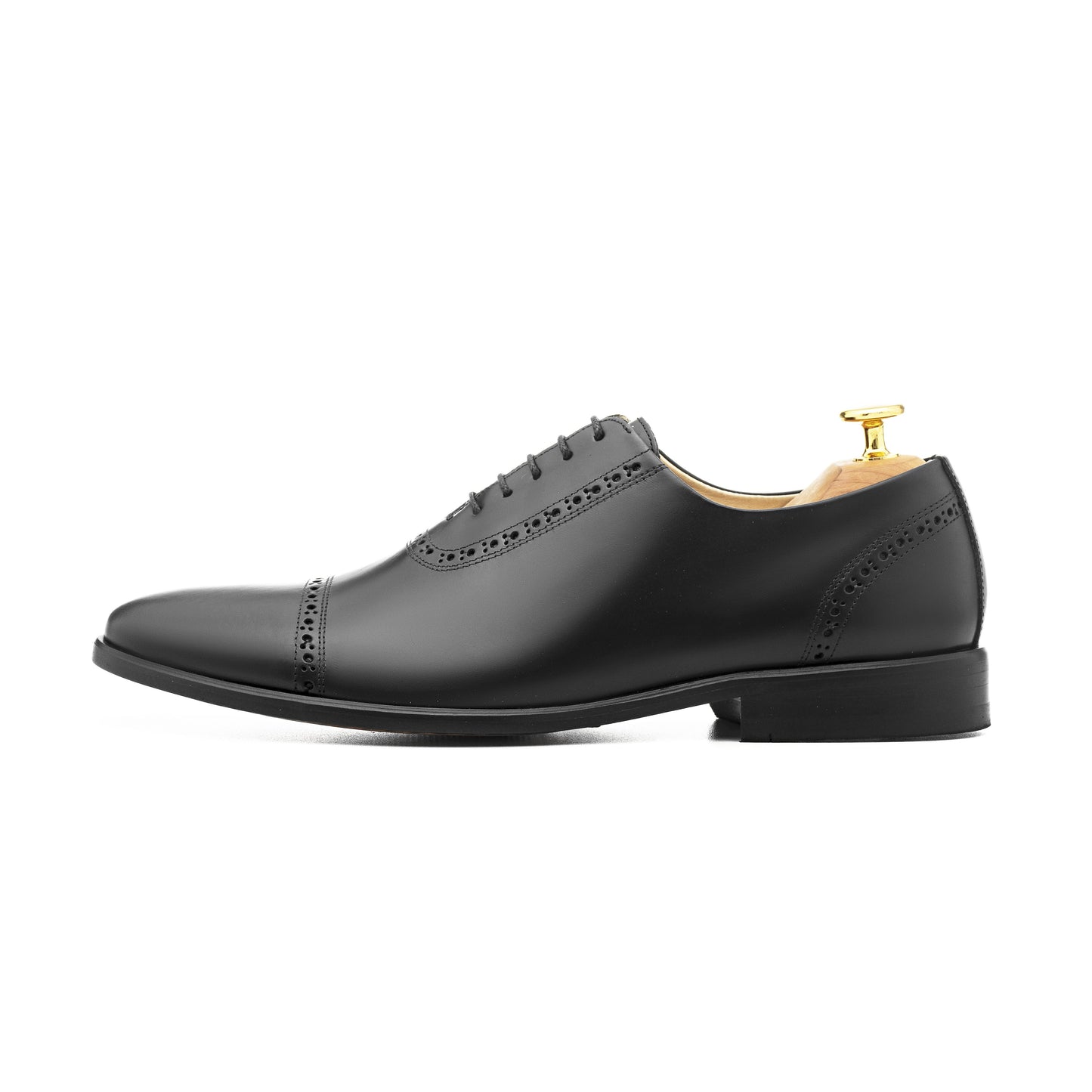 Oxford Semi Brogue con puntera Escorial Negro