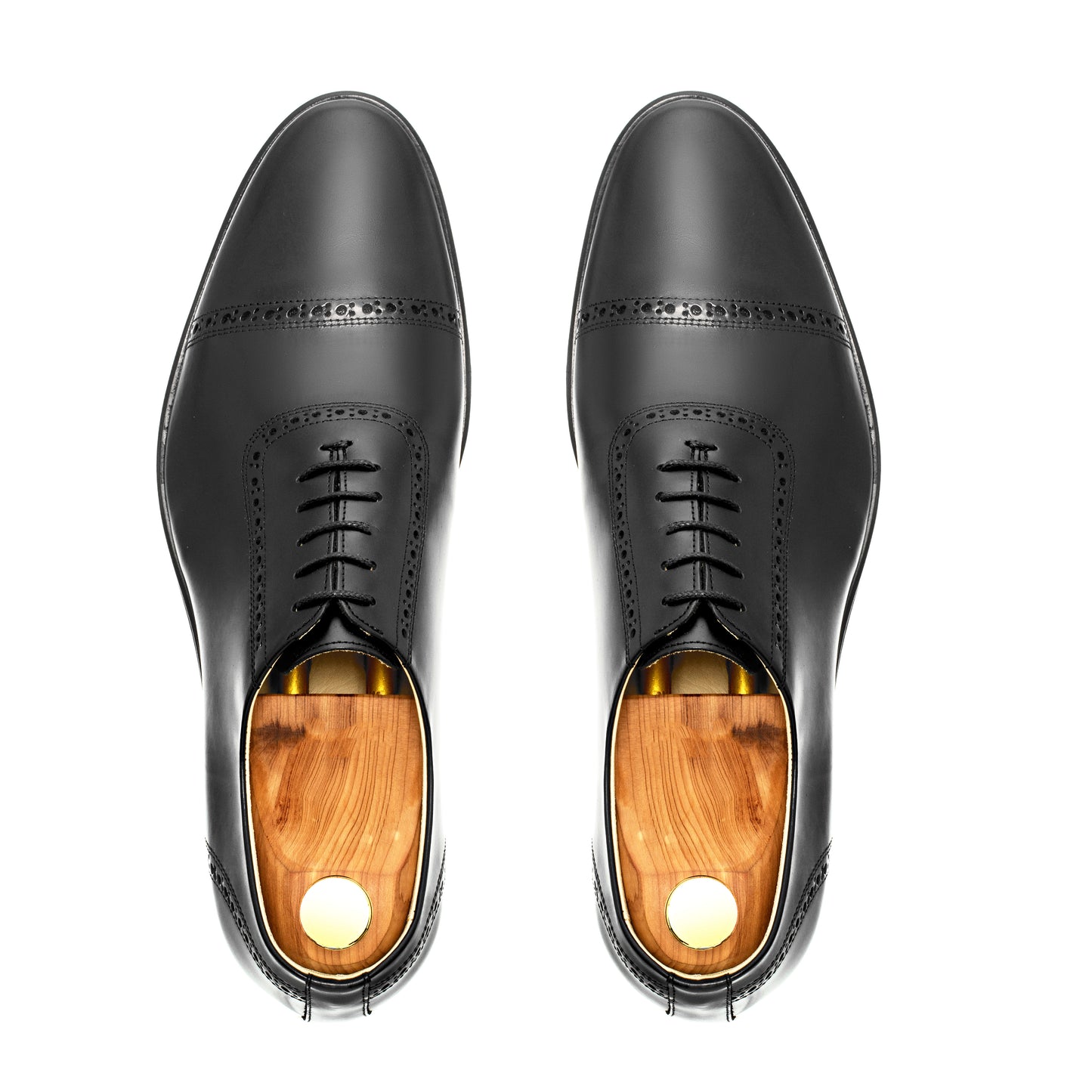 Oxford Semi Brogue con puntera Escorial Negro
