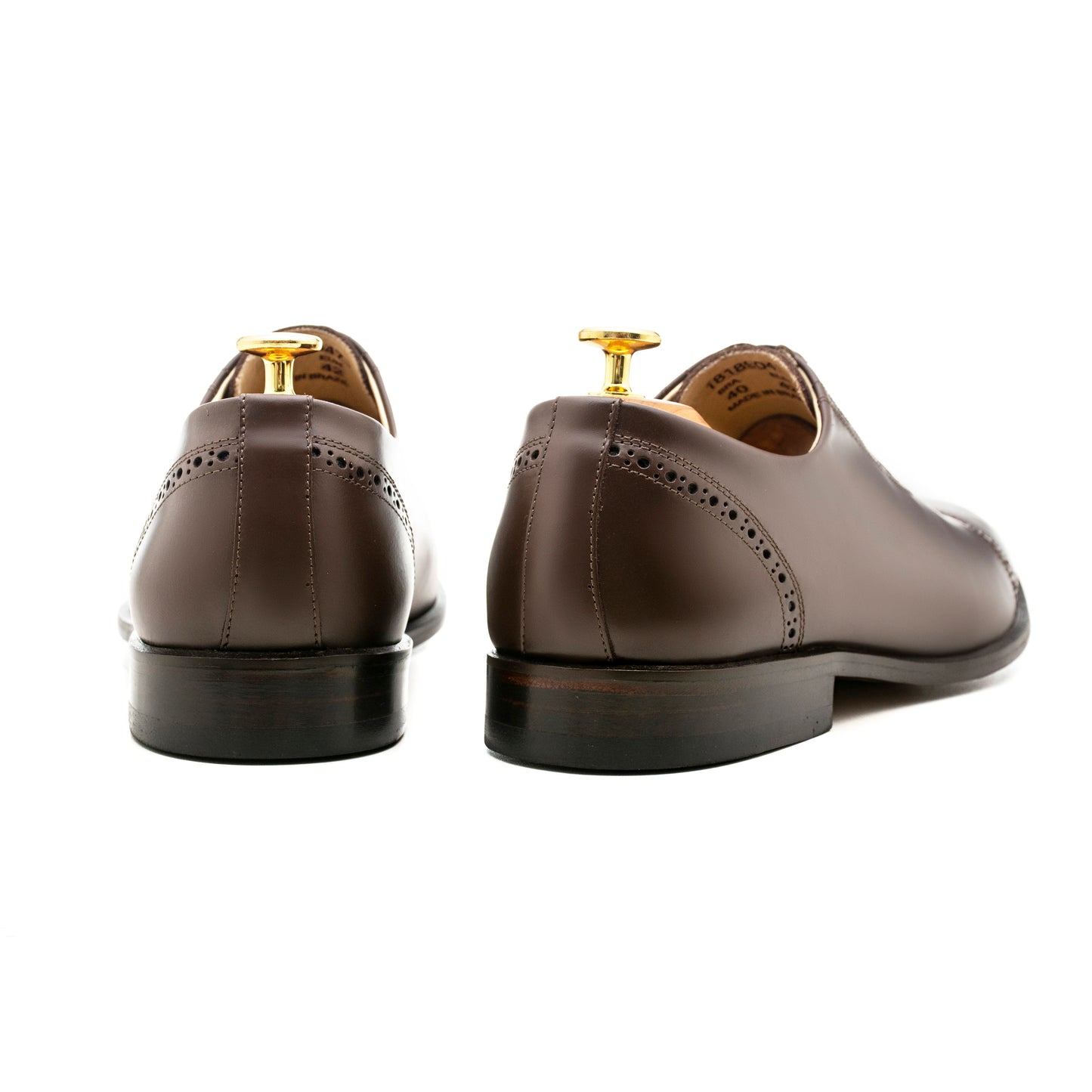 Oxford Semi Brogue Cap Toe Escorial Dark Brown