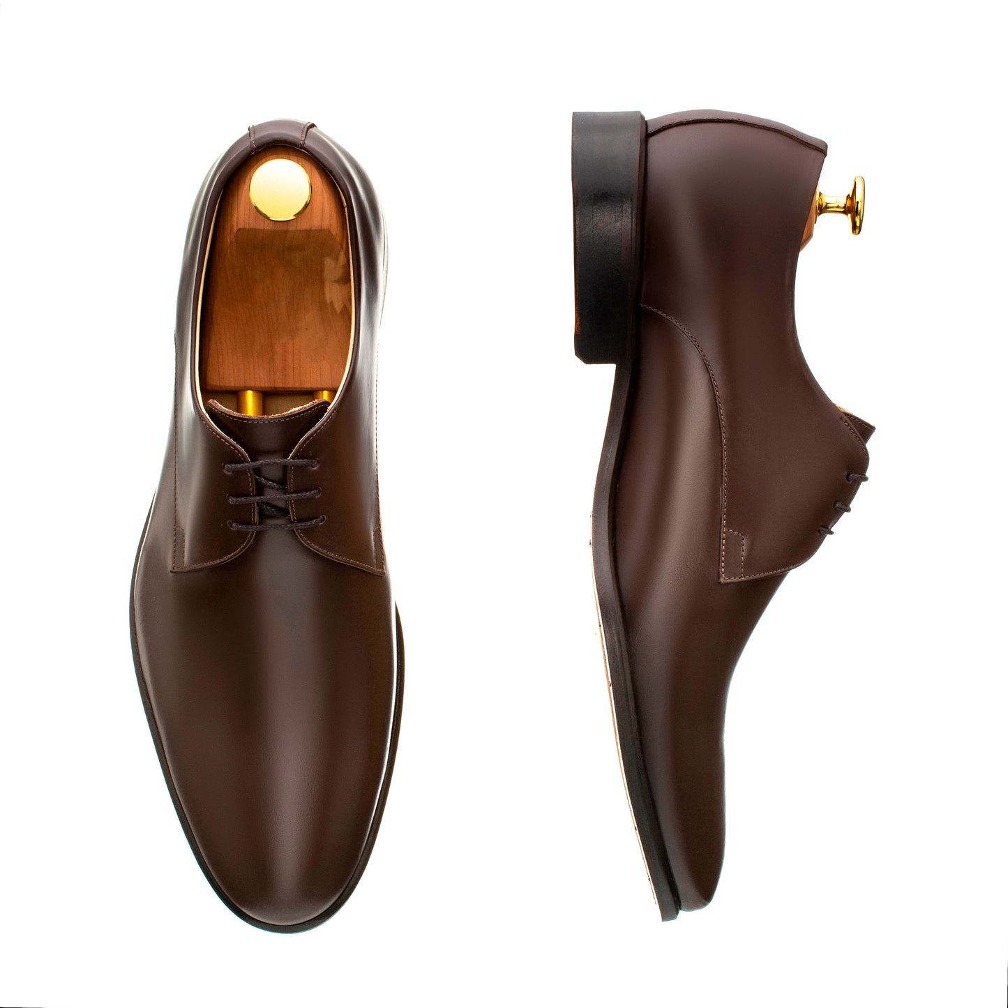 Derby Liso Mérida Marrón Oscuro