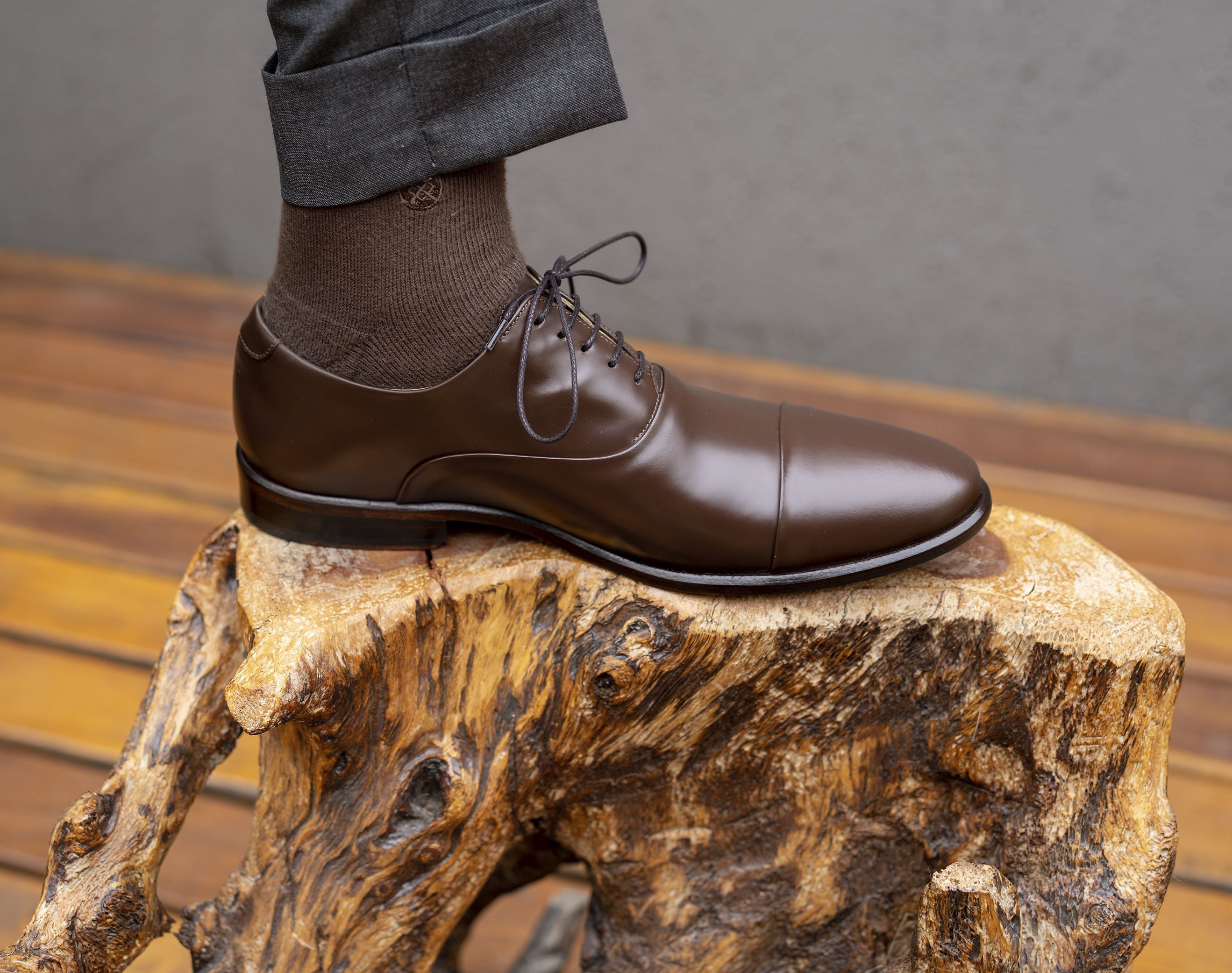 Oxford Cap Toe Cordoba Dark Brown – Adolfo Turrion