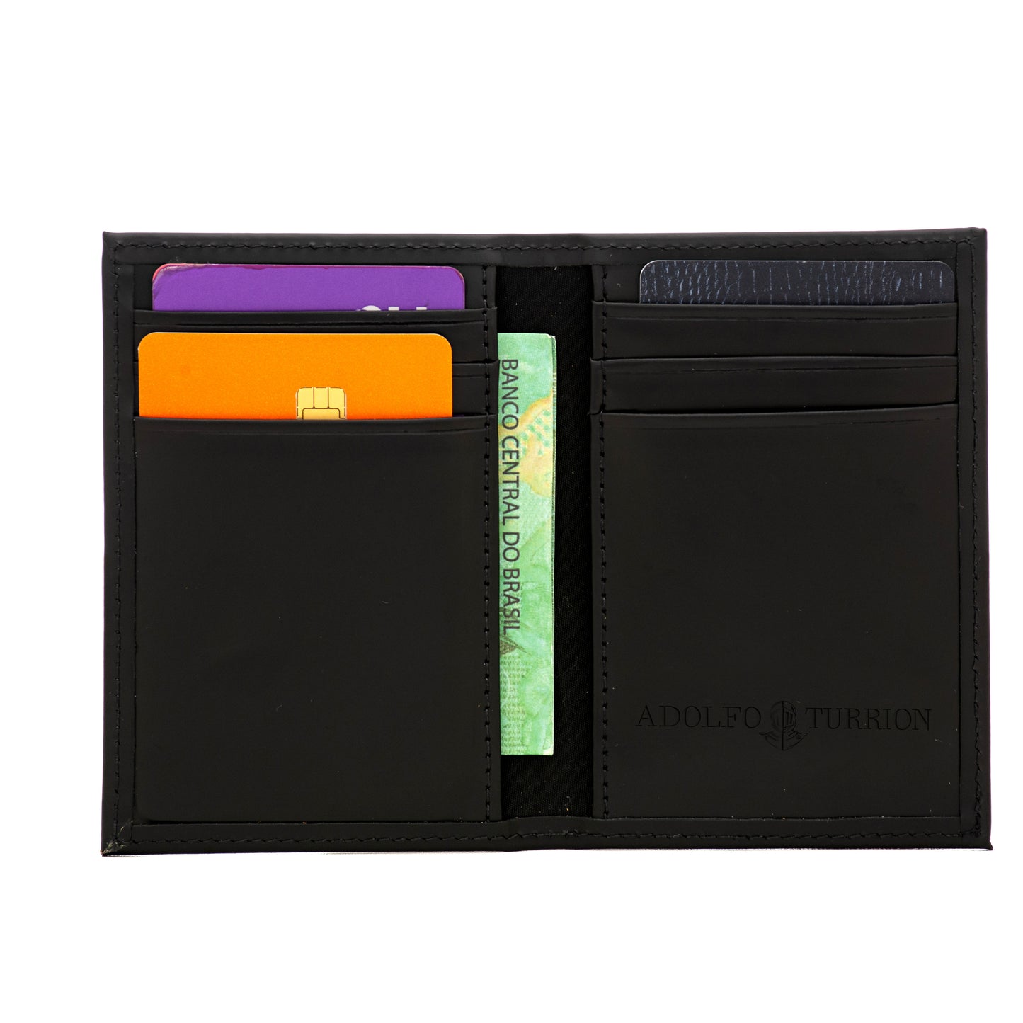Cartera de piel - Tarjetero Palma Negro