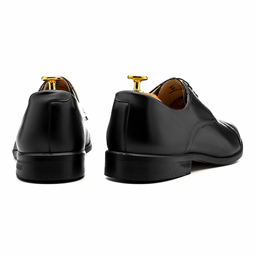 Derby Cap Toe Semi Brogue Alaraz Negro