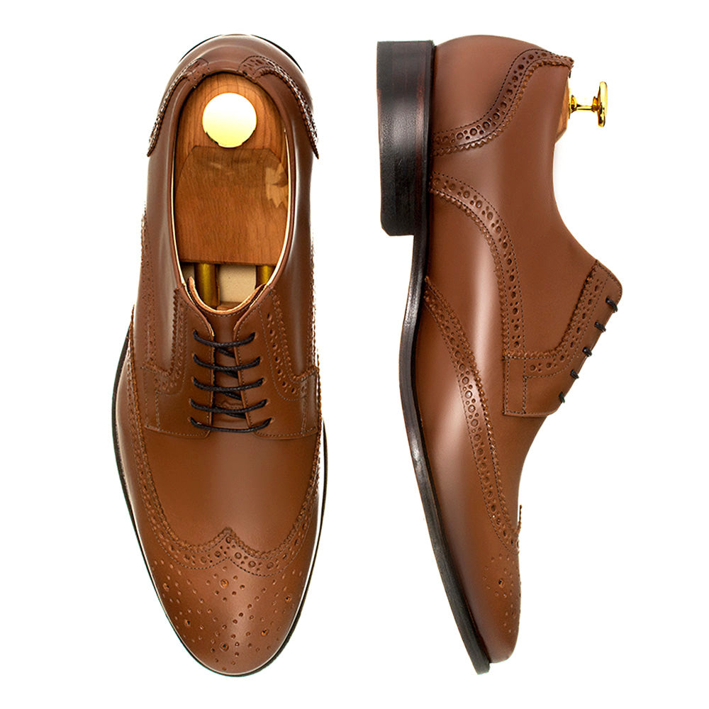 Full Brogue Derby Barceo Whiskey Brown – Adolfo Turrion