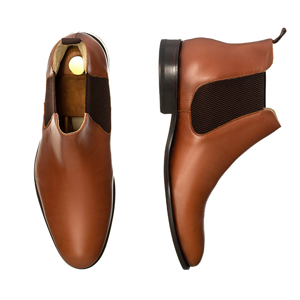 Botines Chelsea Granada Marrón Brandy